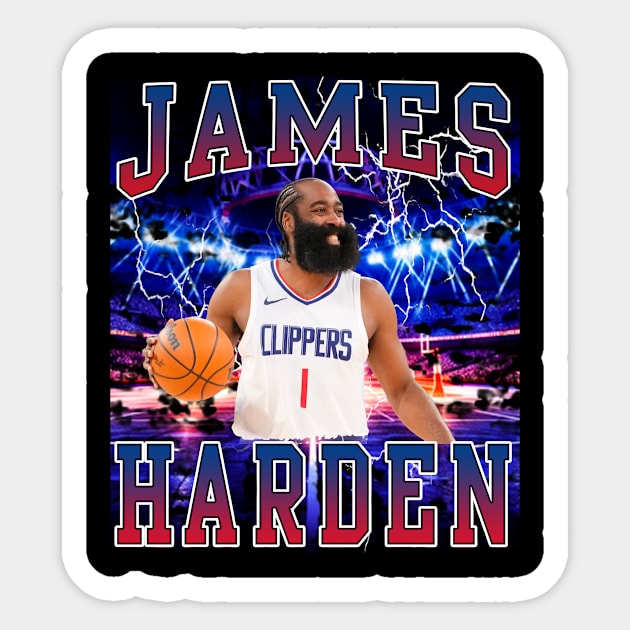 James Harden Sticker by Gojes Art